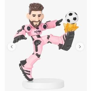Limited Edition Lionel Messi Action Figurine Hard Rock Soccer Hero